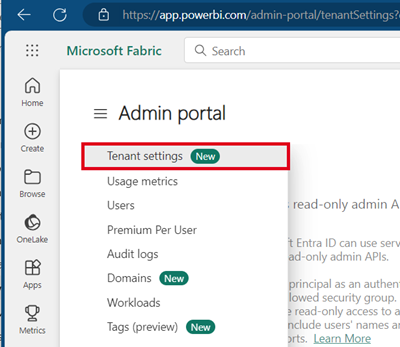 Power BI Admin portal Power BI Admin portal