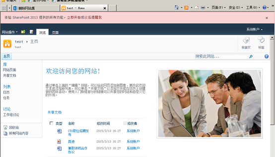 升级完成后的网站示例
