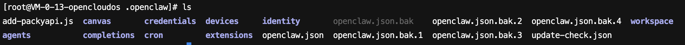 OpenClaw安装目录结构